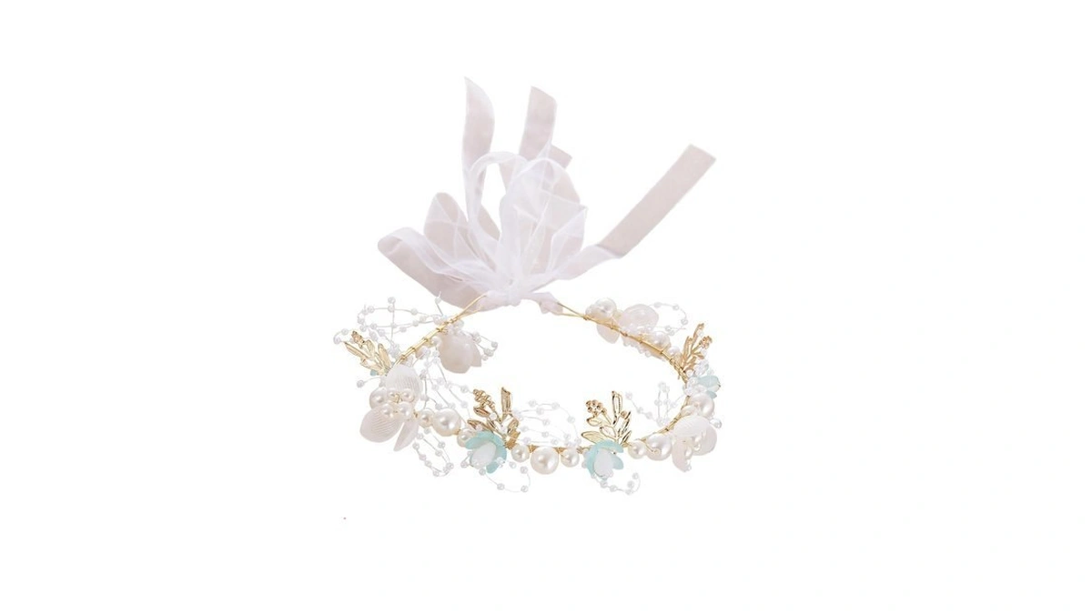 Vivivalue Fairy Flower Crown Floral Headband Elven Headpiece Women Bridal