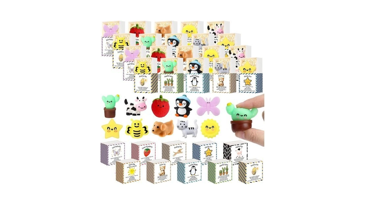 Soulchen 30 Sets Animal Slow Rising Stress Relief Fidget Toys