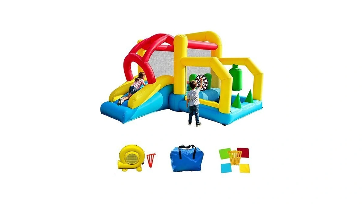 Inflatable Bounce House For Kids Jump Bouncy Castle Indoor/outdoor Game
