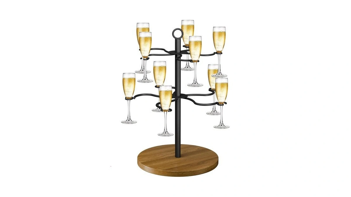 Champagne Tower, 2 Tier Cocktail Tree Stand For Drinks