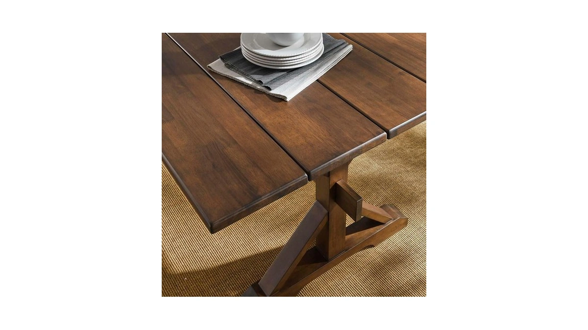 Modway Eei-4579-wal Windchime 71" Wood Dining Table, Walnut