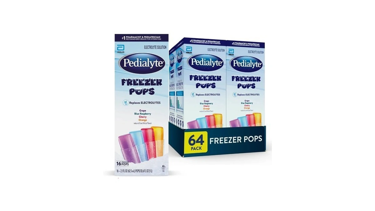 Pedialyte Electrolyte Solution Freezer Pops, Hydration Variety Pack