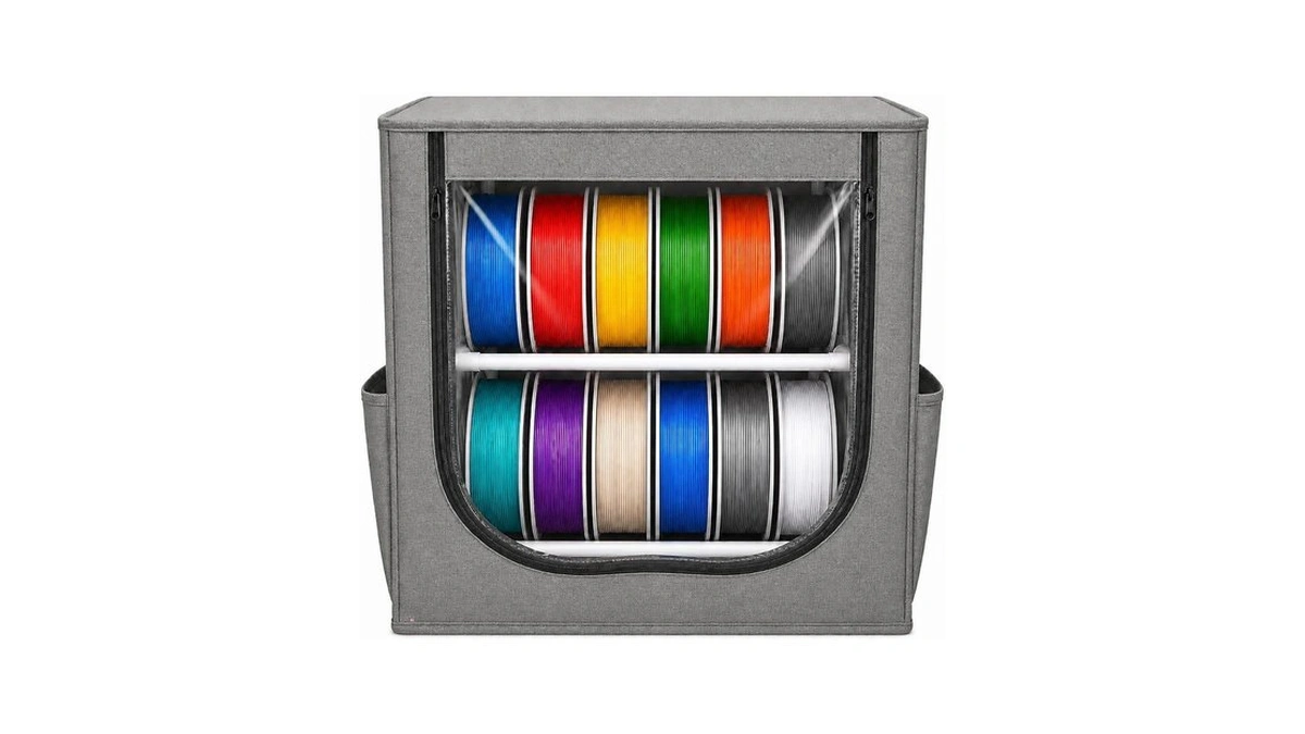 3d Printer Filament Storage Box, 2-tier Spool Organizer For 12-16