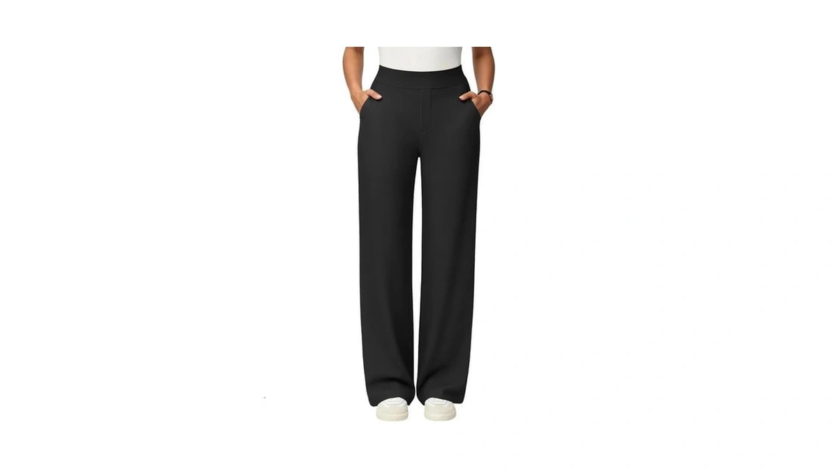 Jekaoyi Womens Yoga Pants Loose Straight Leg Workout Gym Leggings