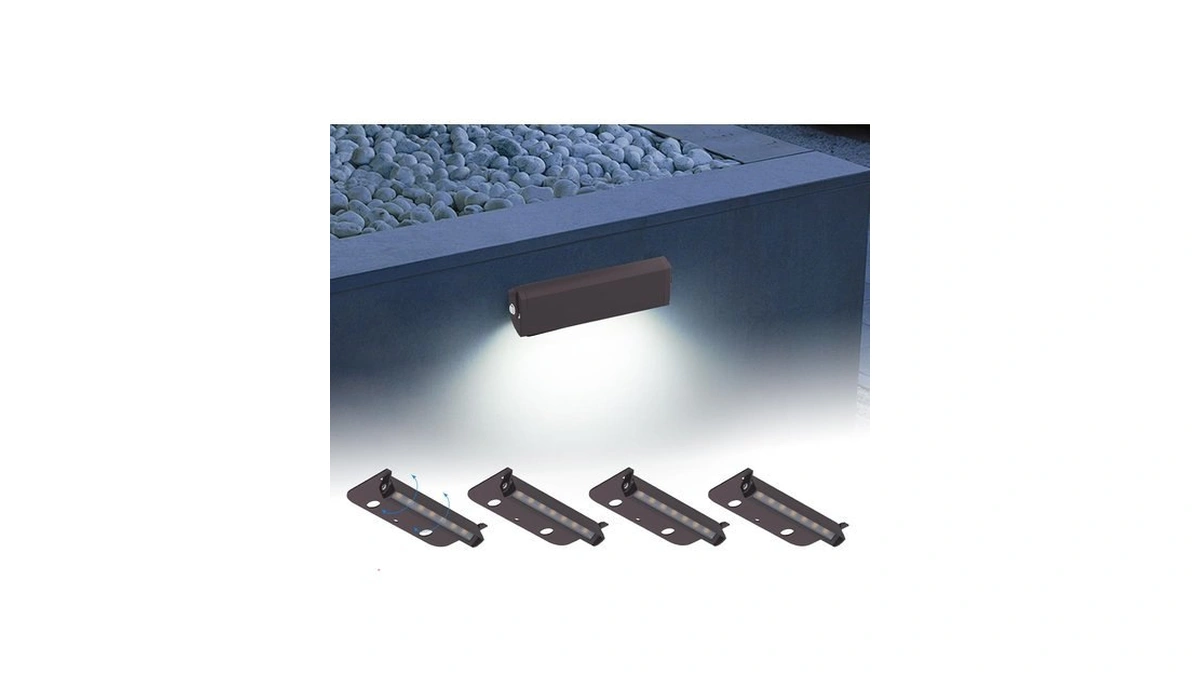 Kwinmyso 4-pack 4inch 1.8w 5000k Daylight White Hardscpe Lighting