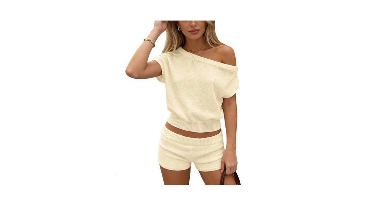 Soly Hux Women's Vacation 2 Piece Outfits Off The Shoulder