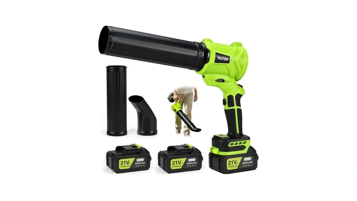 Leaf Blower, 180° Rotating Cordless Leaf Blower With 2 X4ah