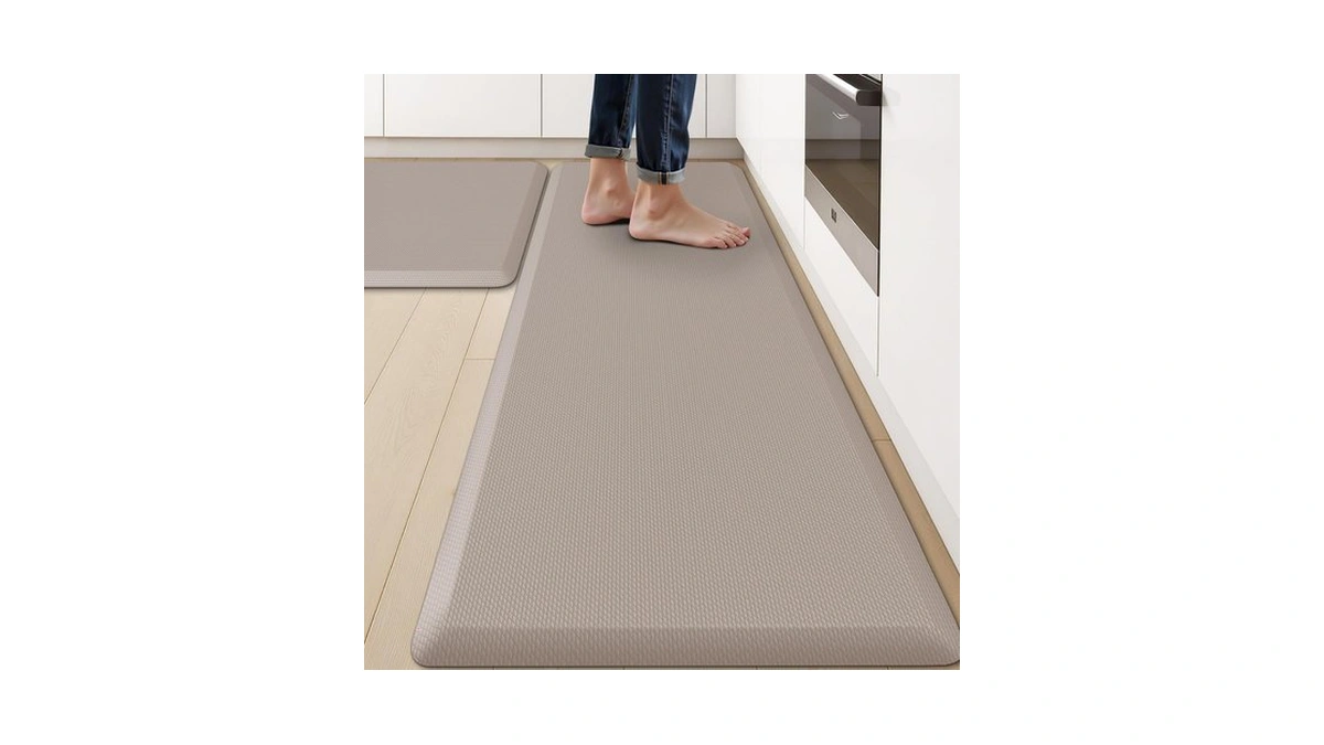 2pcs Kitchen Rugs Anti-fatigue Kitchen Mat Comfort Standing Mat For