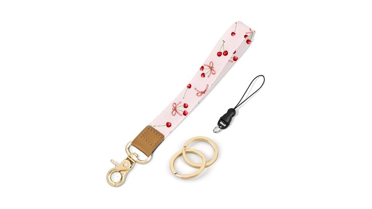Knagsfa Wrist Lanyard For Keys, Cute Wristlet Keychain For Id