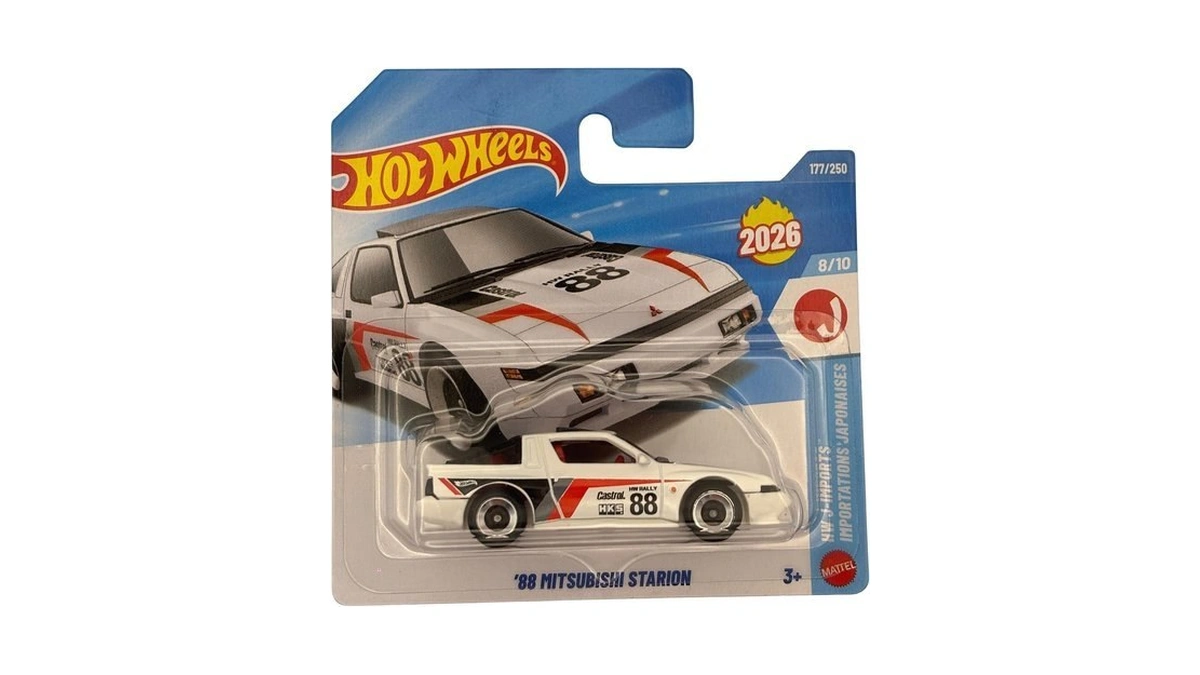 Hot Wheels '88 Mitsubishi Starion Die Cast Car, J Imports