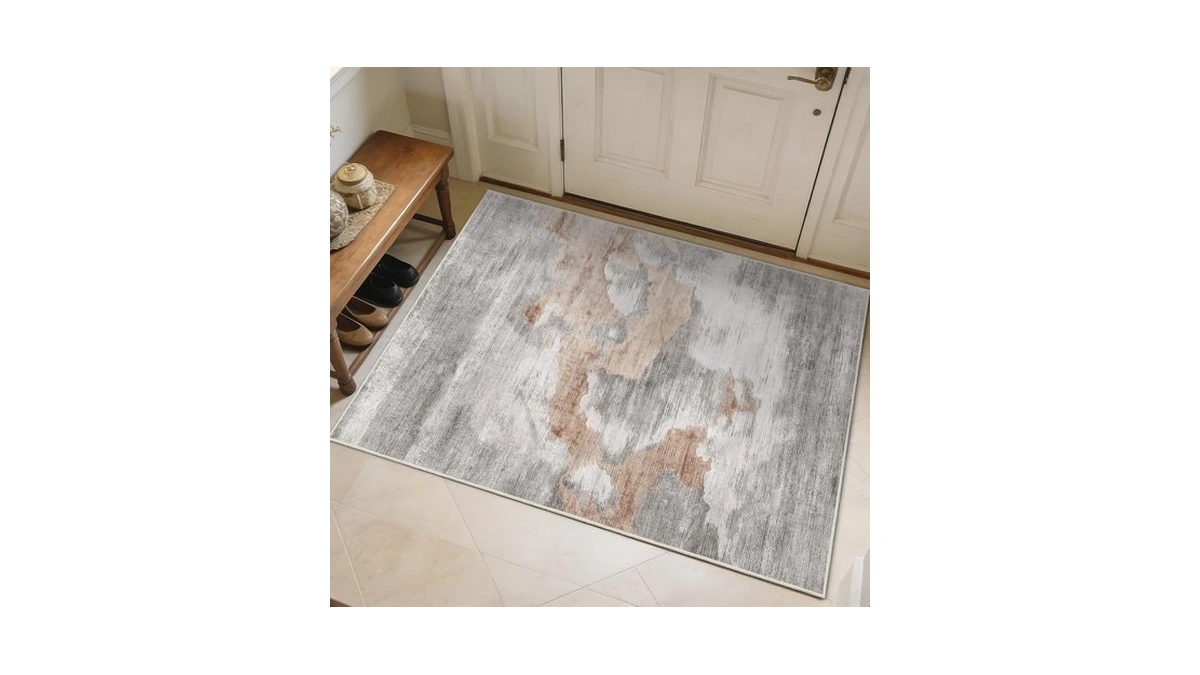Castage Small Rugs 2x3 Grey Rug For Entryway Bathroom Kitchen