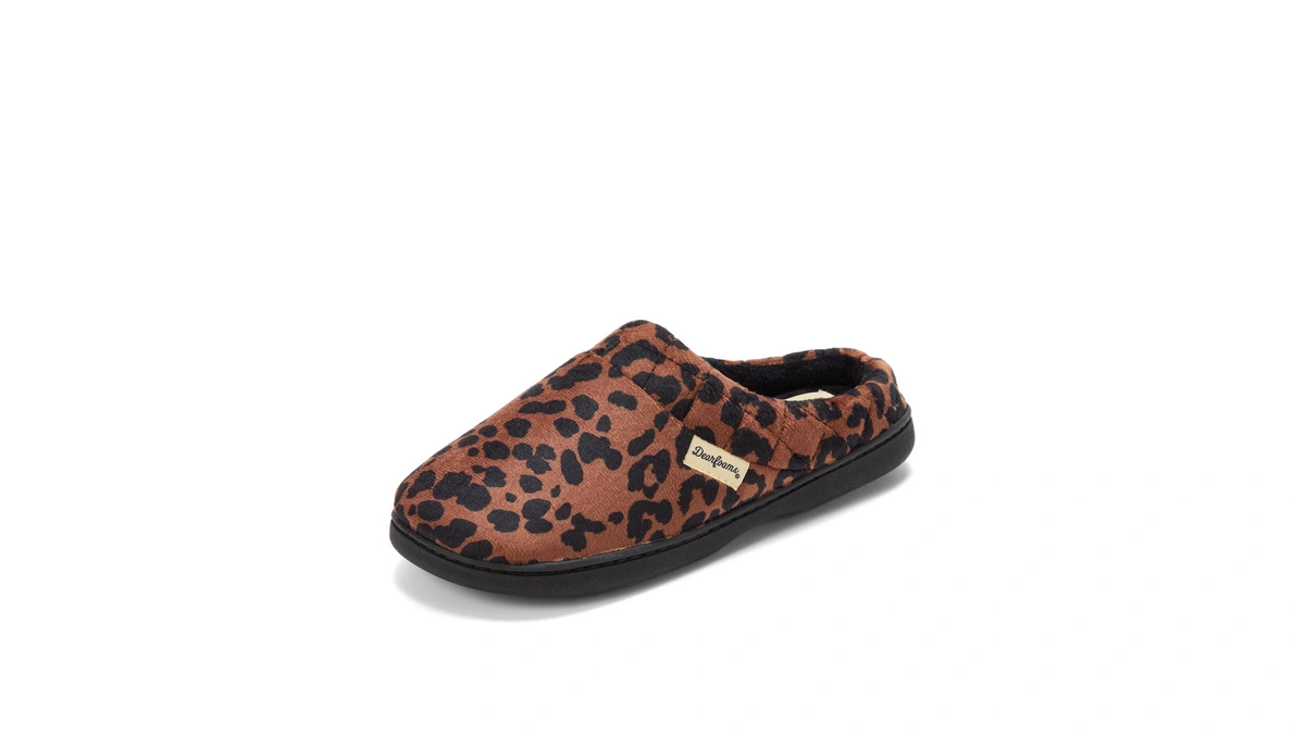 Dearfoams Women's Indoor/outdoor Memory Foam Darcy Microfiber Velour Clog, Wide