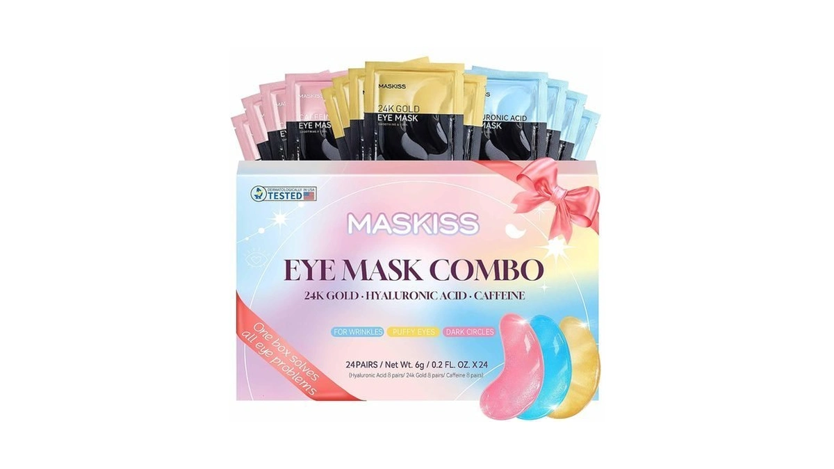 Maskiss Under Eye Patches (24 Pairs), 3 Colors Eye Masks