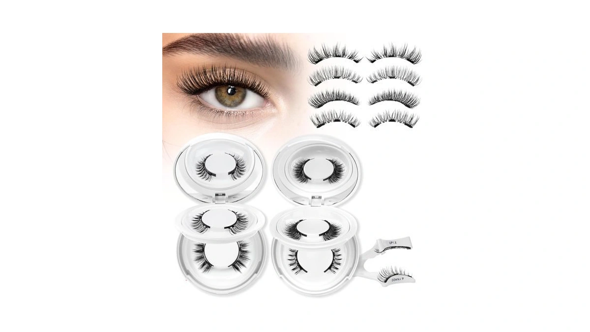 Higu Clace Magnetic Eyelashes 4pairs Magnetic Lashes With Applicator(e)