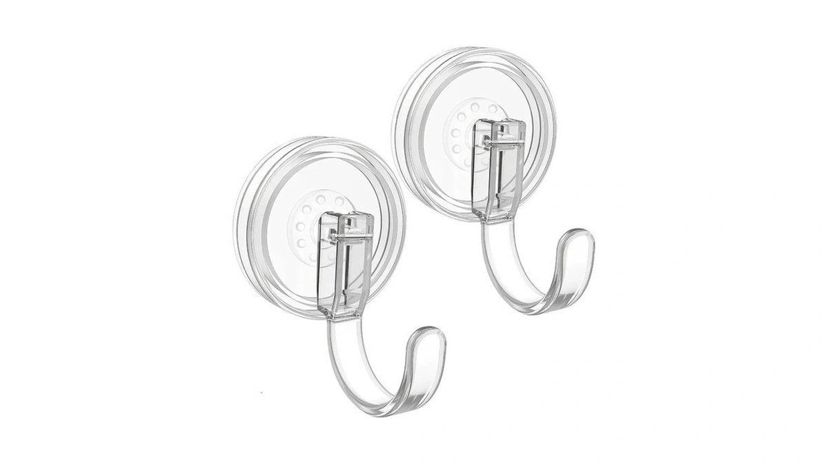 Clear Wreath Hanger, 22 Lb Strong Suction Cup Wreath Hooks,