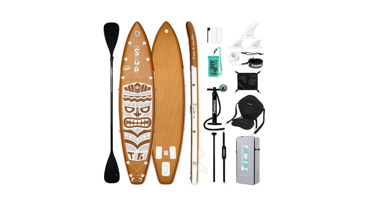 Funwater Inflatable Stand Up Paddle Board With Beginners Sup Accessories