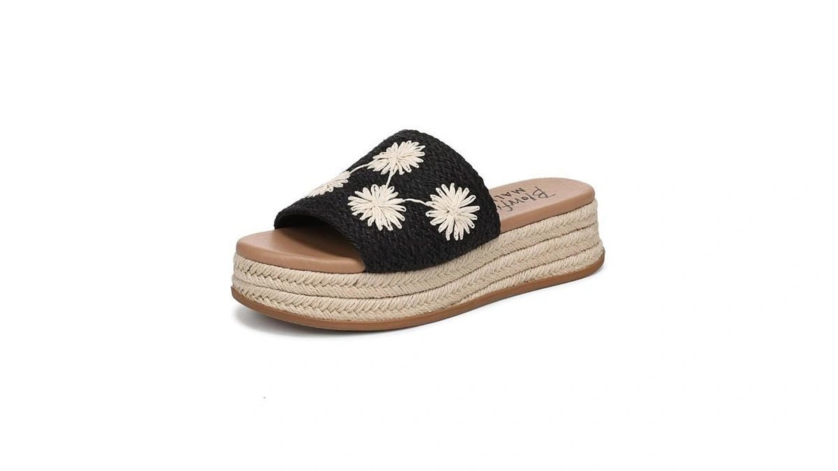 Blowfish Malibu Women's Marshlo Sun Espadrille Wedge Sandal Black 10