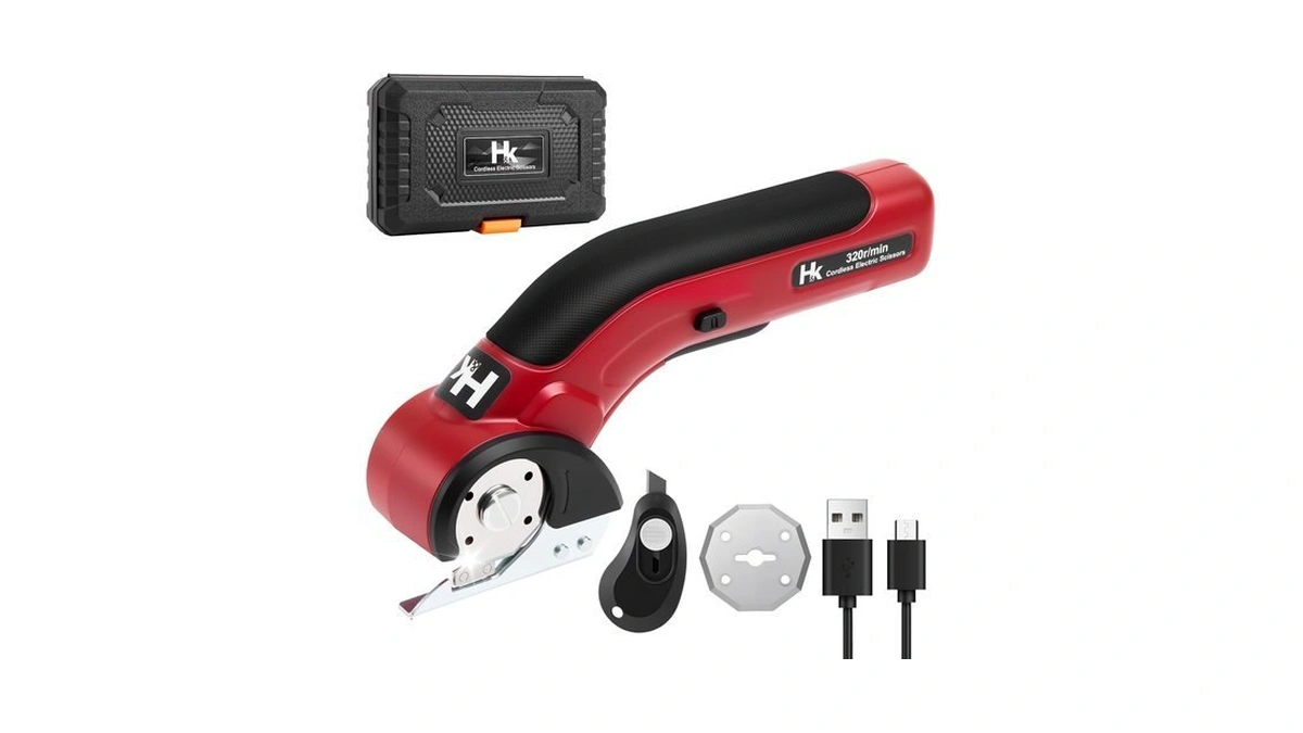 Hk Cordless Electric Scissors, 4v Electric Box Cutter, Carpet &