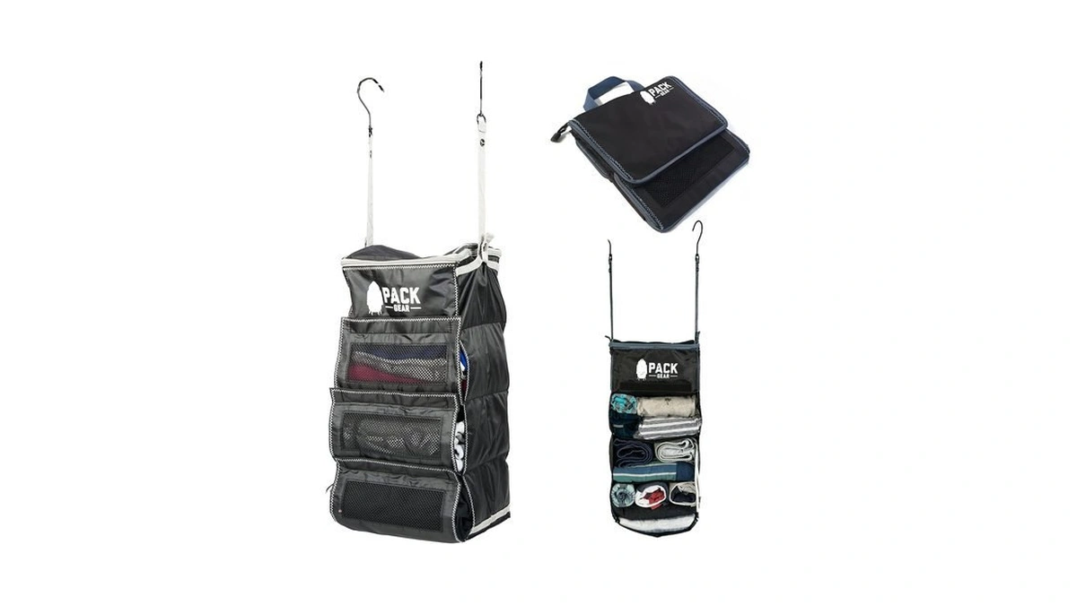Pack Gear Hanging Luggage Organizer - Our Carry On Closet