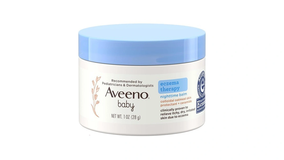 Aveeno Baby Eczema Therapy Nighttime Moisturizing Balm, Colloidal Oatmeal &