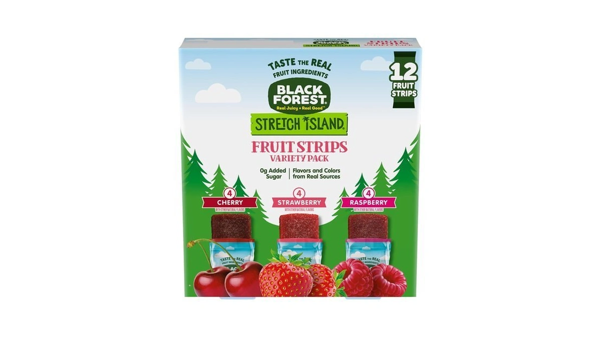 Black Forest Stretch Island Fruit Strips Variety Pack, 12 Count