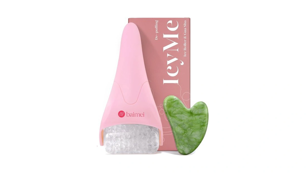 Baimei Icyme Ice Roller For Face & Gua Sha Set,