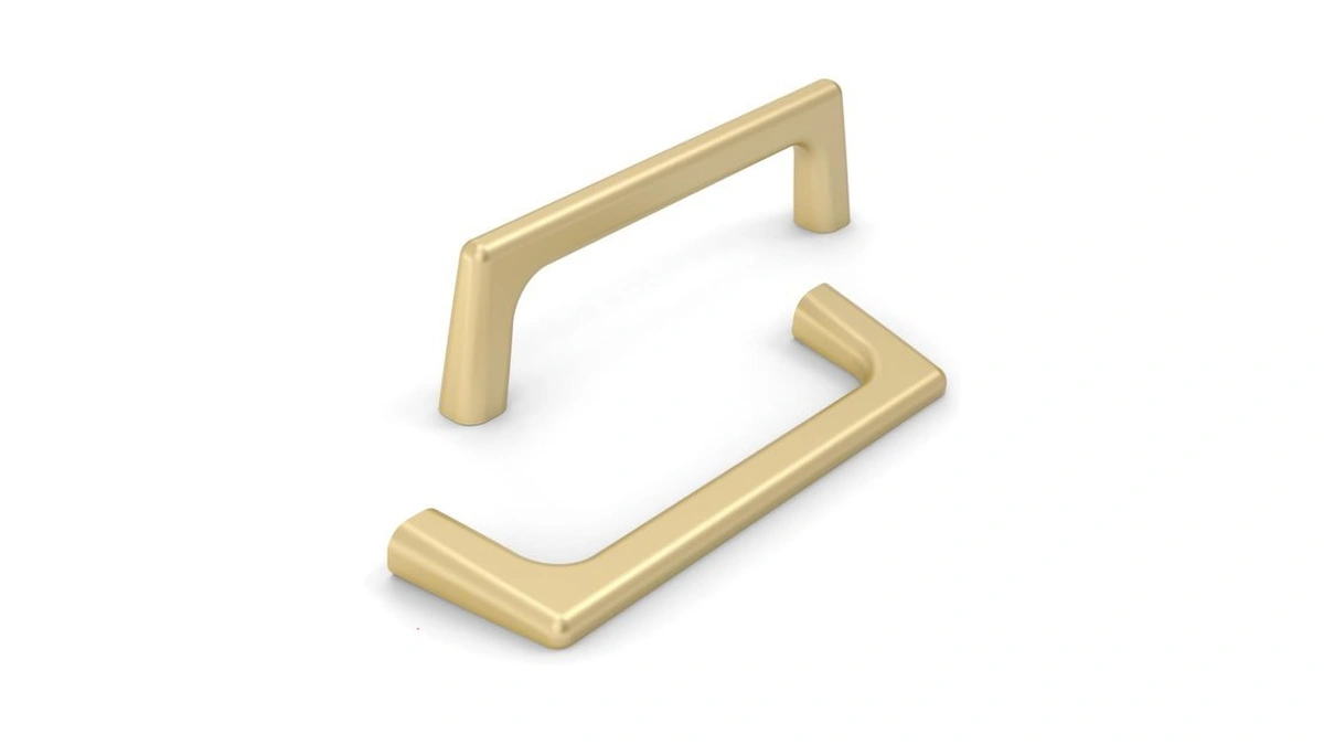 Knoklock 10 Pack 3.75 Inch(96mm) Kitchen Cabinet Handles Brushed Gold