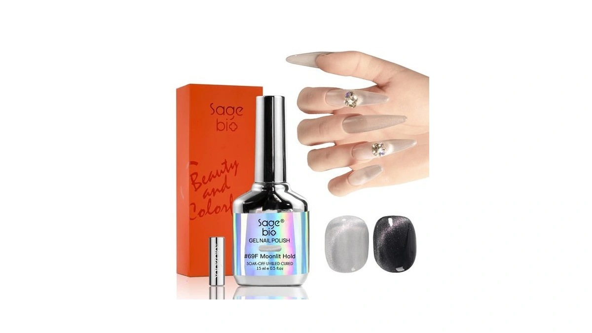 Sagebio Cat Eye Gel Nail Polish With Magnet Stick, 15ml