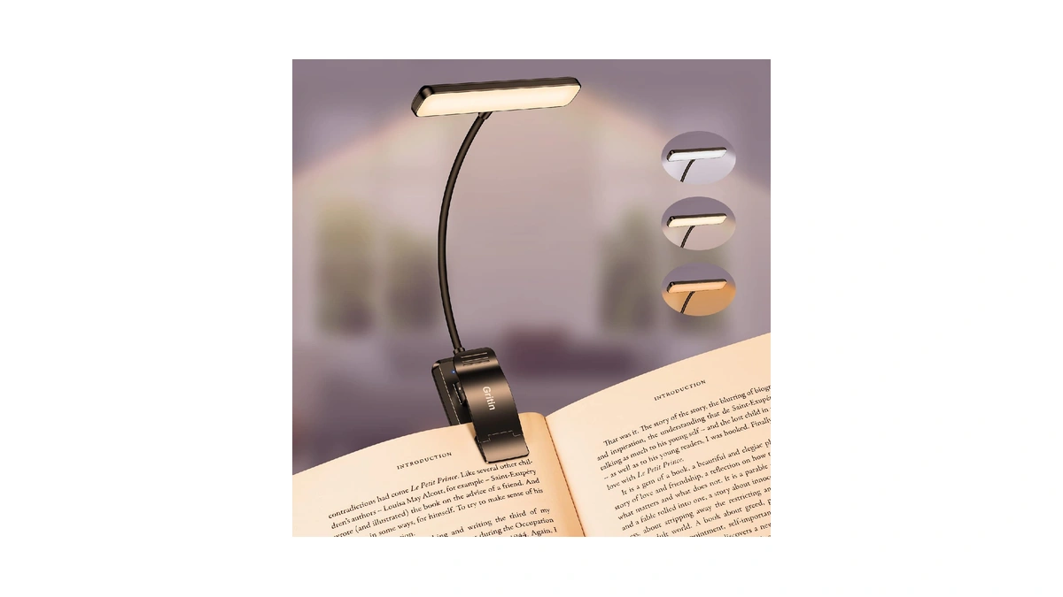 Gritin 19 Led Rechargeable Book Light For Reading In Bed
