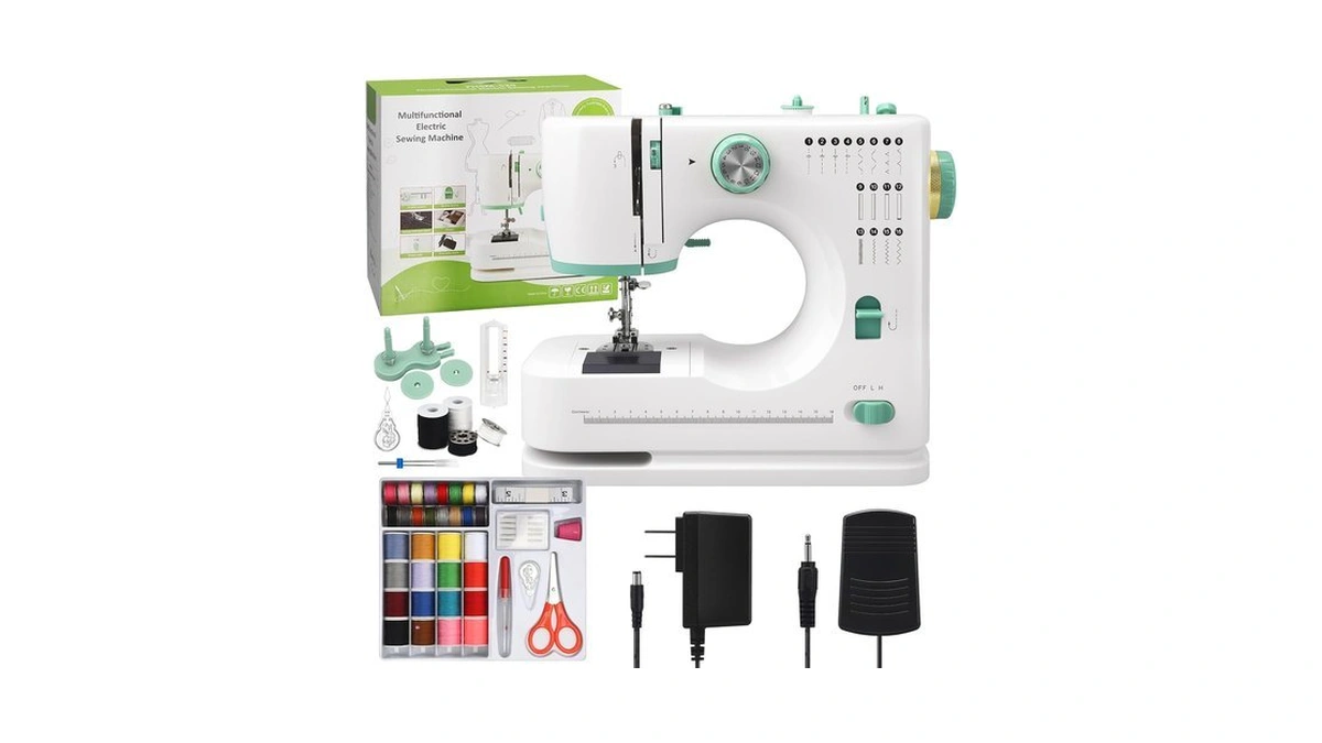 Mini Sewing Machine For Beginners With 32 Pcs Threads Kit,16