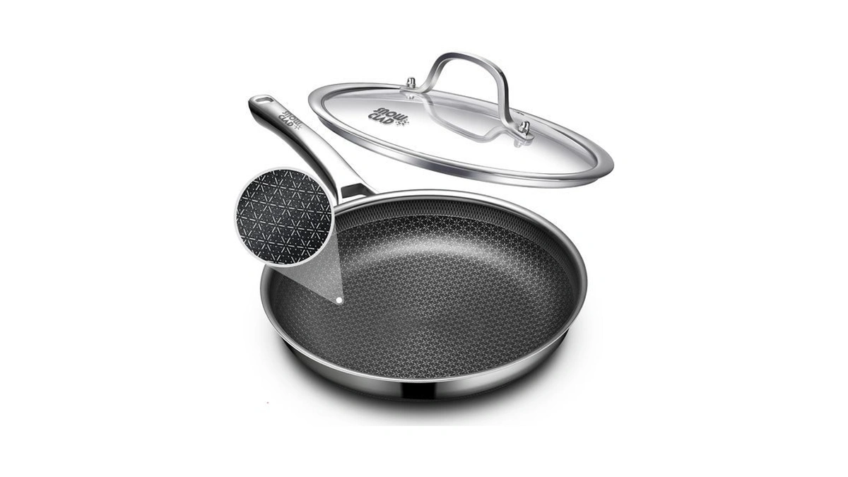 Oatofp Non Stick Frying Pans 11.4 Inch, Hybrid Improved Version