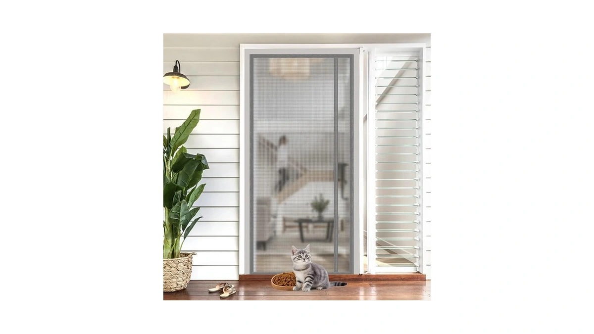 Reversible Left Or Right Side Opening Magnetic Screen Door, Durable