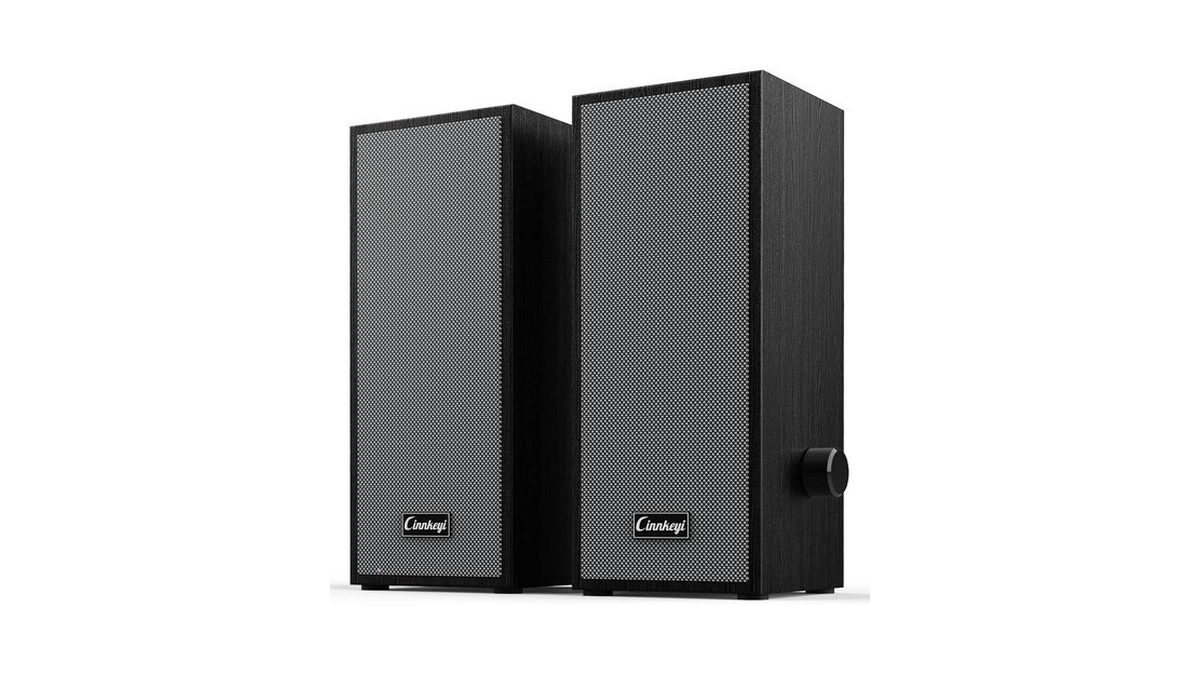 Cinnkeyi Compact Computer Speakers 2.0, Small Pc Speakers Usb-c/usb Input
