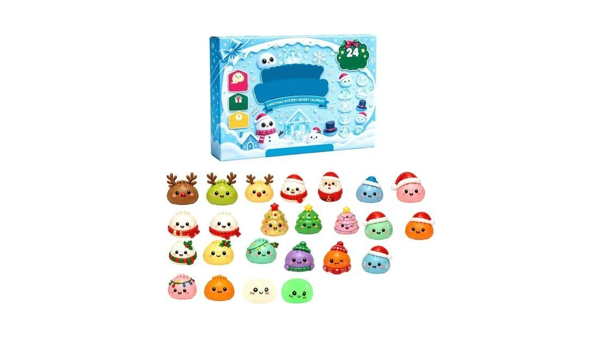 Squishy Advent Calendar 2026 Christmas Countdown Toy For Adults