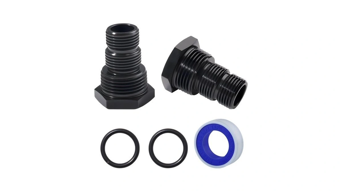 Speedwox 2pcs Oil Filter Adapter Thread Adapter With O-ring And