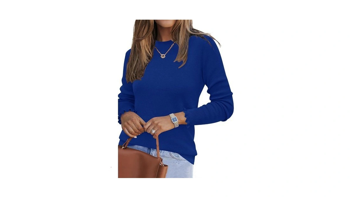 Ieccp Sweaters For Women Fall Dressy Mock Neck Work Basic
