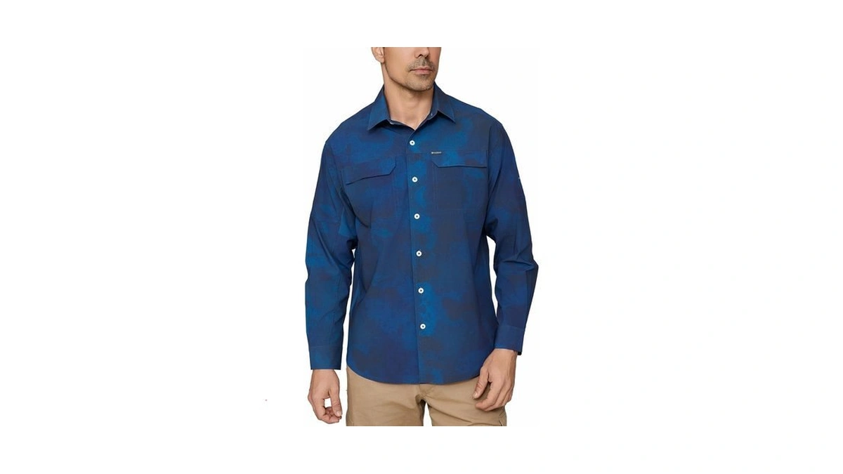 Piqidig Men's Sun Protection Fishing Shirts Long Sleeve Travel Safari