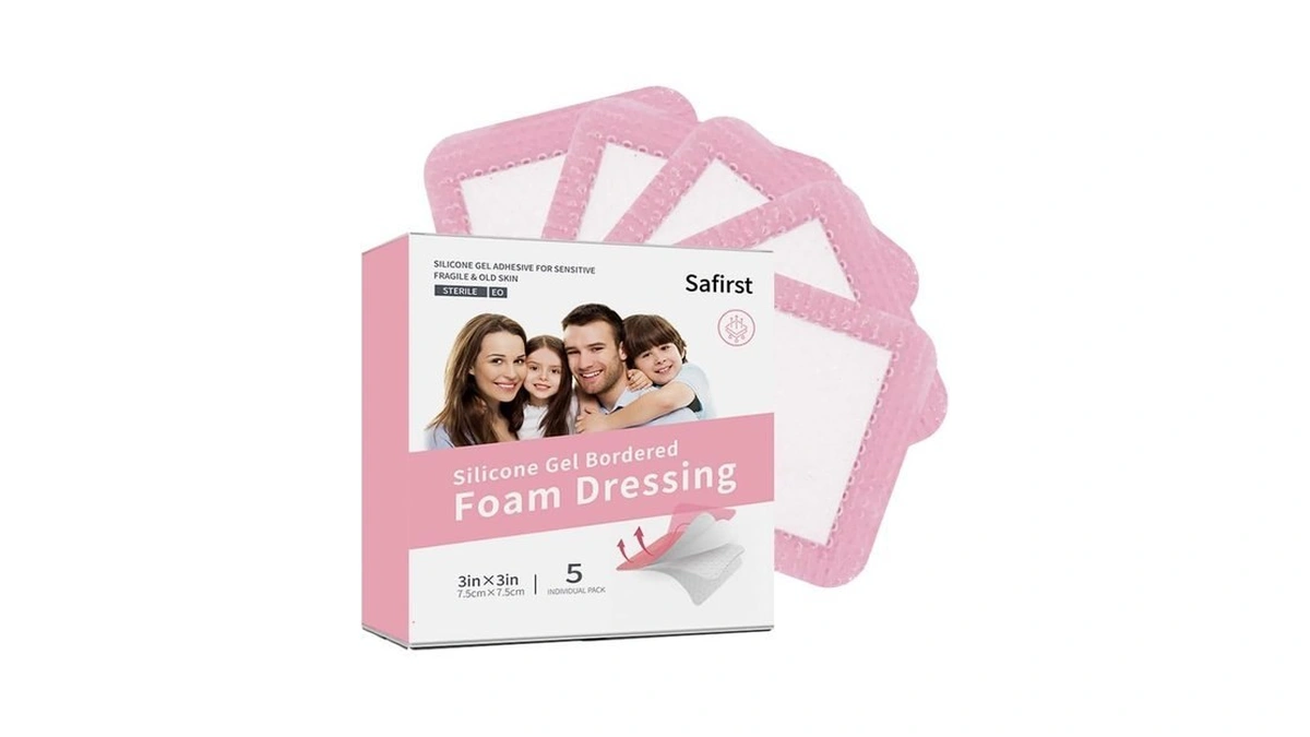Silicone Foam Dressing 3x3 Super Absorbent Wound Dressing Waterproof Bandages