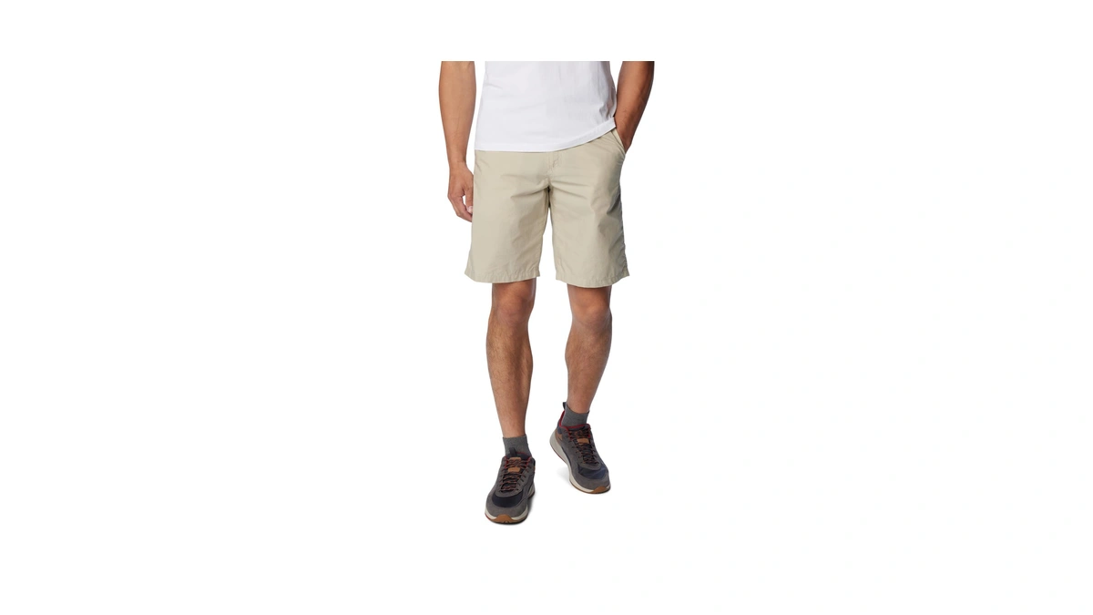 Columbia Mens Washed Out Hiking Short, Fossil, 32 X 10