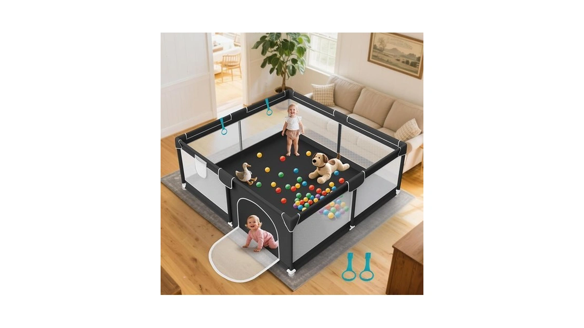 Deeteck Baby Playpen 64x64 Inch For Babies And Toddlers Indoor