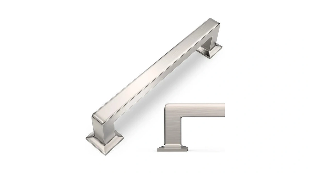 Giyuro Brushed Nickel Kitchen Cabinet Pulls, 5 Inch(128 Mm), 10