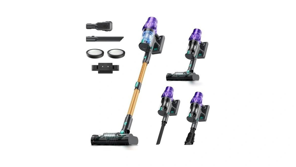 Cordless Vacuum Cleaner For Home, 50kpa Smart Dust Detection Stick