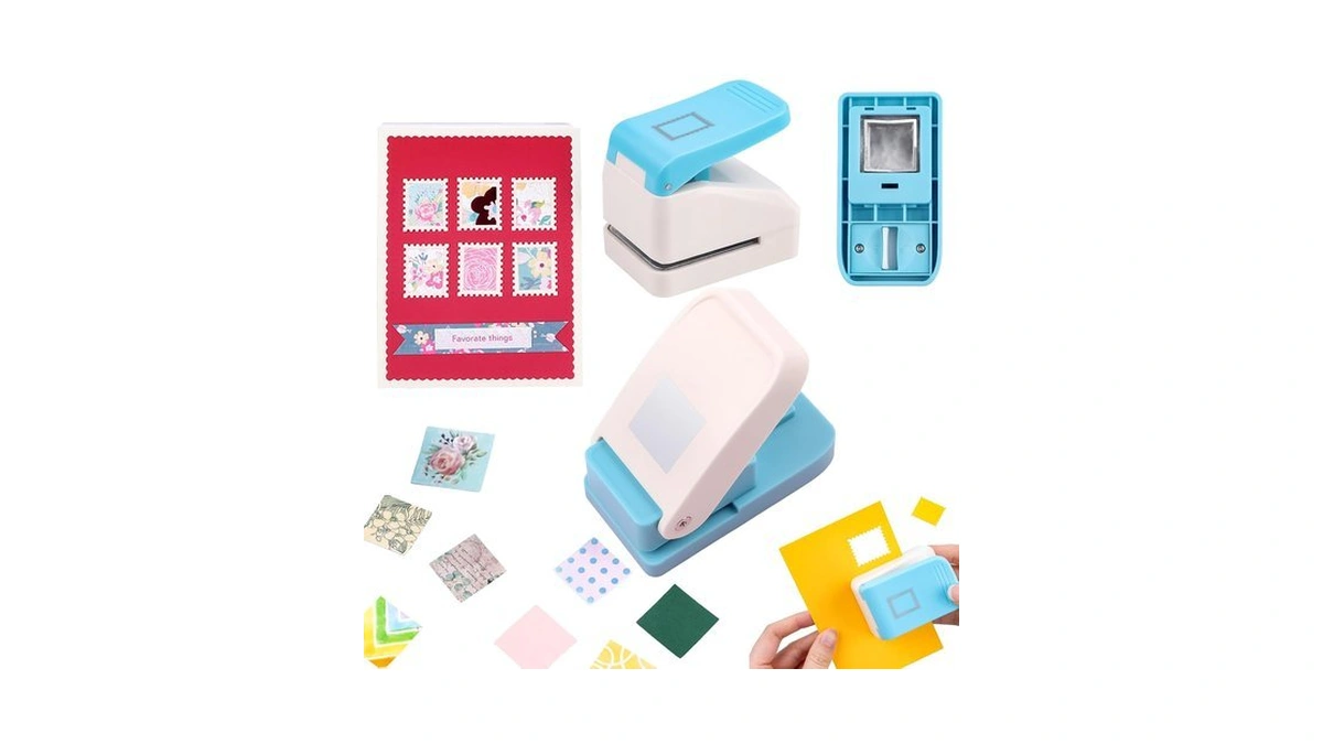 Baofali 2pcs/set 1.1x0.9 Inch Rectangular Postage Stamp With 1" Square