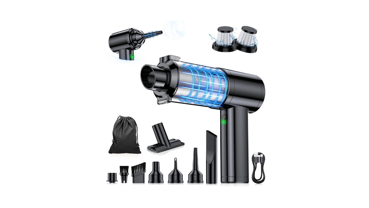 Faogo Car Vacuum Portable Cordless, 35000pa High Power Brushless Motor