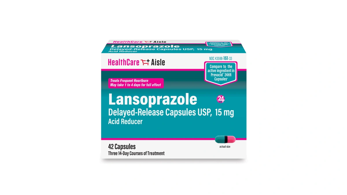 Healthcareaisle Lansoprazole 15 Mg, 42 Delayed-release Capsules