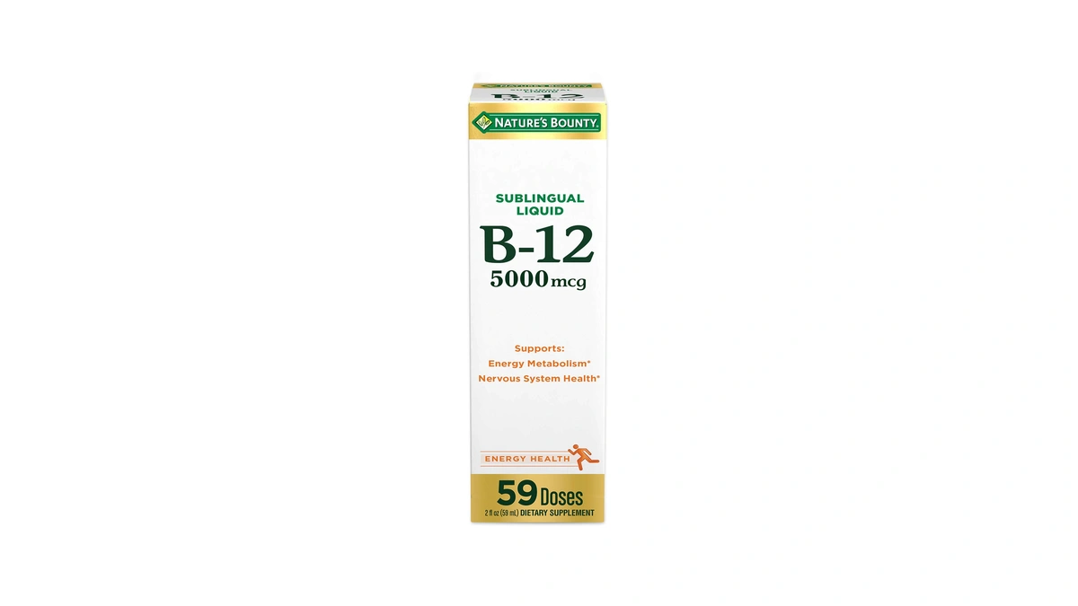 Nature’s Bounty Vitamin B12 5000 Mcg Sublingual Liquid, Cardiovascular Health