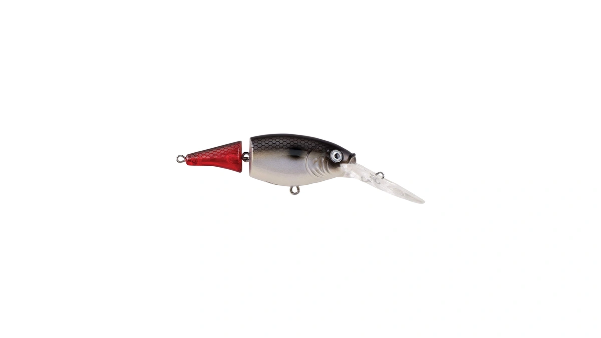 Berkley Flicker Shad Jointed Fishing Lure, Firetail Red Tail, 1/3