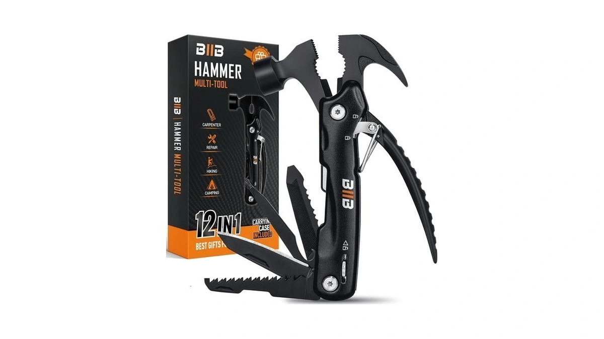 Biib Gifts For Men, 12 In 1 Hammer Multitool, Stocking
