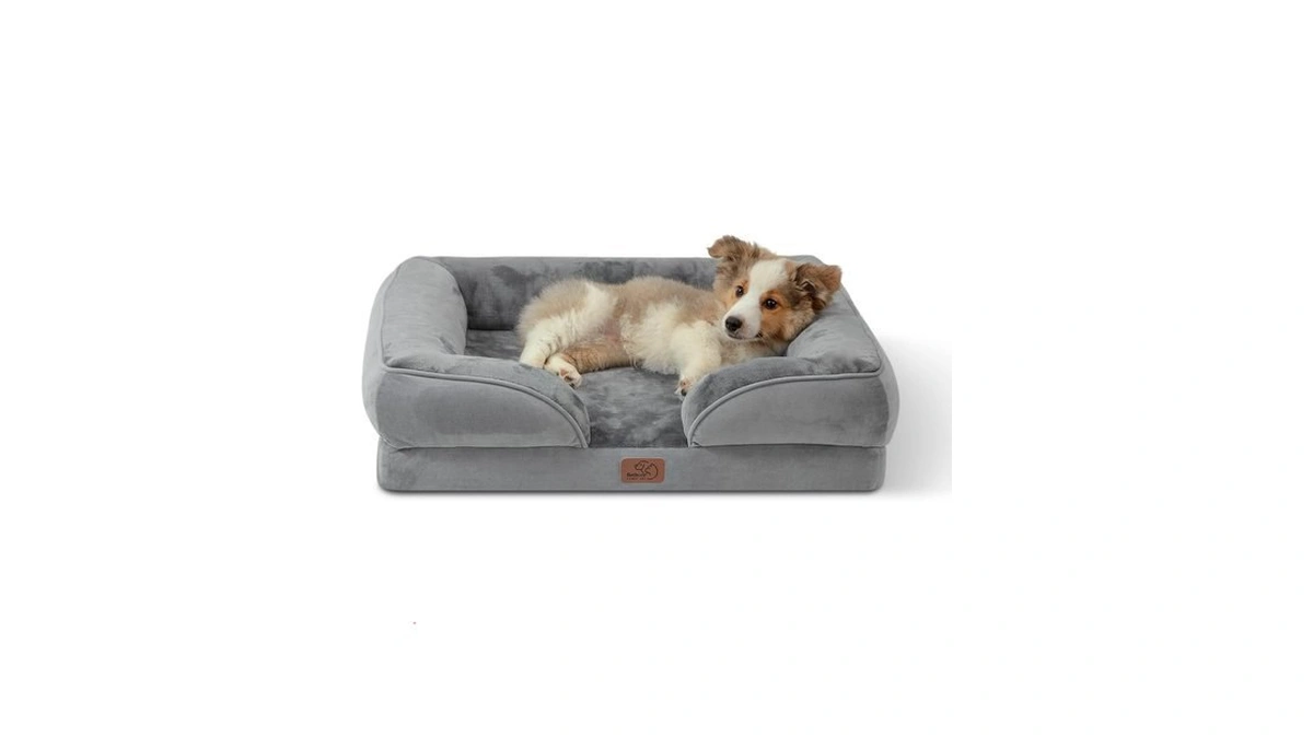 Bedsure Orthopedic Dog Bed Medium Washable Original Design, 28" Grey