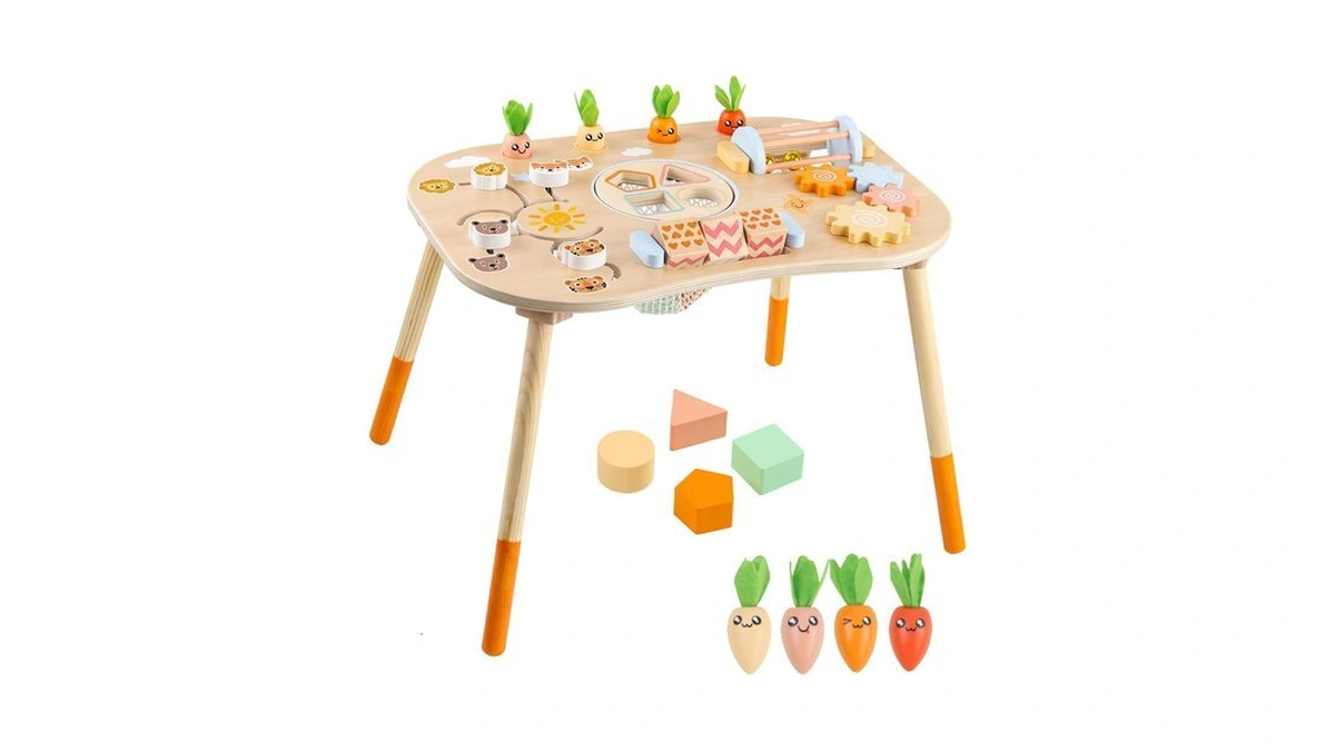 Wooden Activity Table For 1 Year Old Toddlers Sensory Table